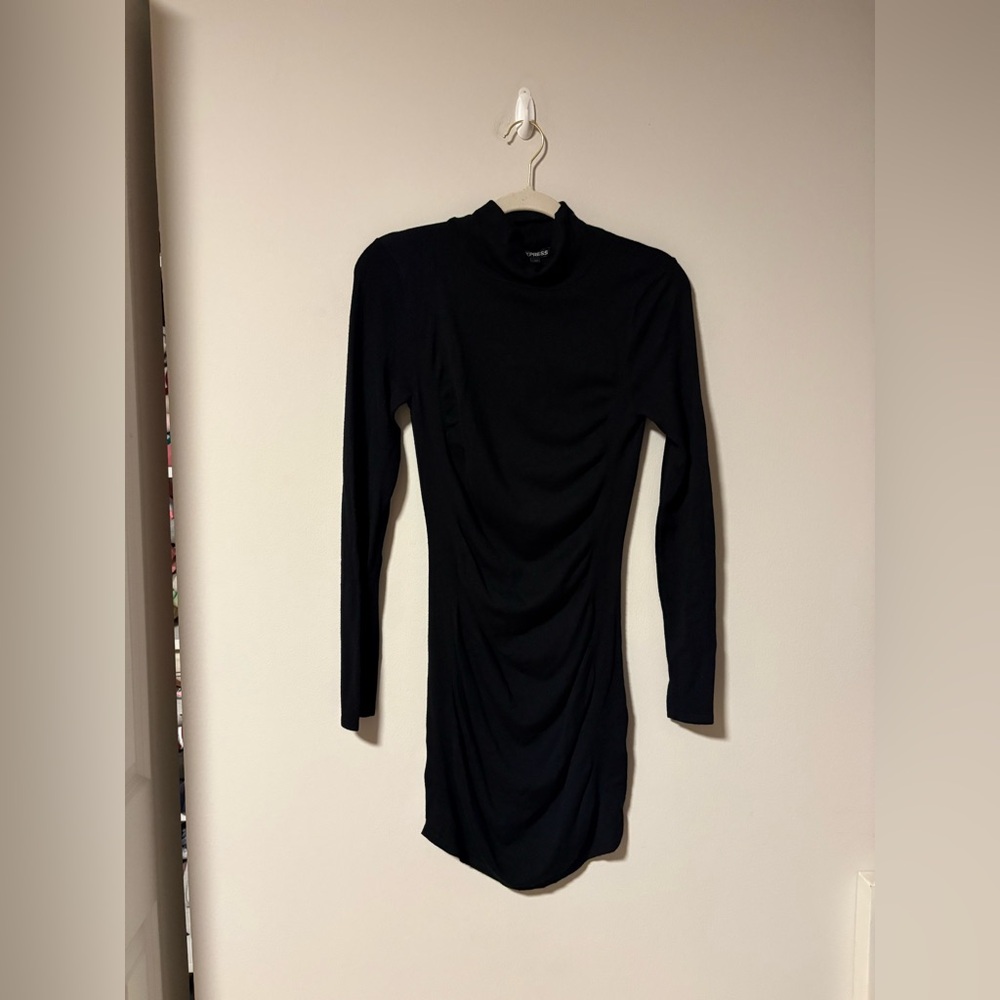 Express LBD Ruched Body Con Dress Small